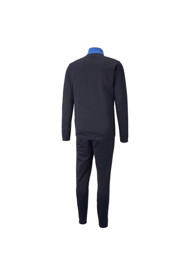 Dres Puma Individual Rise, Mężczyźni. Kolor: niebieski. Materiał: dresówka