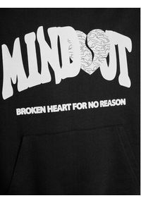 Mindout Bluza Broken Heart Czarny Boxy Fit. Kolor: czarny. Materiał: bawełna
