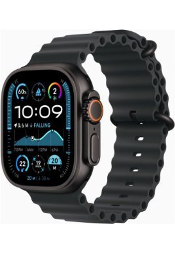 APPLE - Apple Watch Ultra 2 GPS + Cellular 49mm Black Titanium Case with Black Ocean Band