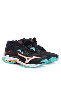 Mizuno Buty halowe Wave Lightning Z8 Mid V1GA2405 Czarny. Kolor: czarny. Materiał: skóra. Model: Mizuno Wave #4