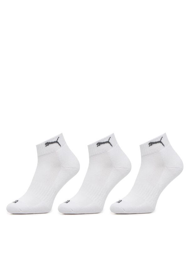 Zestaw 3 par wysokich skarpet unisex Puma. Kolor: biały