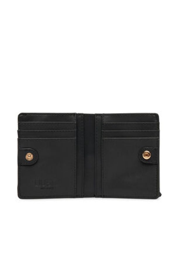 Liu Jo Mały Portfel Damski Ecs Xs Bifold AA5216 E0015 Czarny. Kolor: czarny. Materiał: skóra