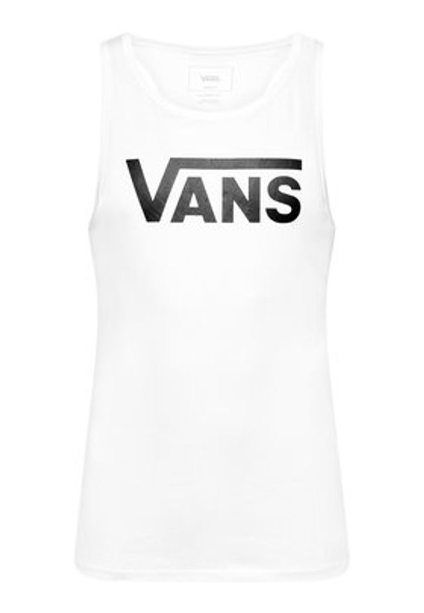 Vans Tank top Classic VN000Y8V Biały Classic Fit. Kolor: biały. Materiał: bawełna
