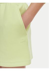 Lacoste Szorty sportowe GF9991 Zielony jasny Regular Fit. Kolor: zielony. Materiał: bawełna #4