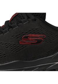 skechers - Skechers Sneakersy Fasten Up 232136/BBK Czarny. Kolor: czarny. Materiał: materiał