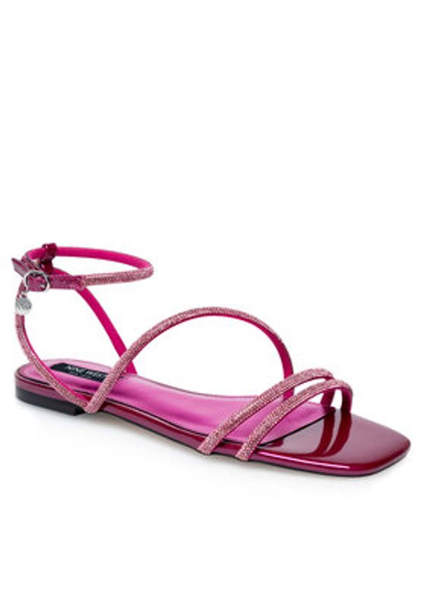 Nine West Sandały WFA2766-1 Różowy. Kolor: różowy. Materiał: syntetyk