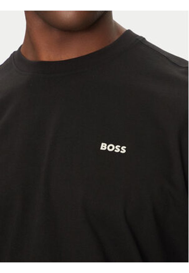 BOSS T-Shirt Te_Surfaceshort 50534925 Czarny Relaxed Fit. Kolor: czarny. Materiał: bawełna