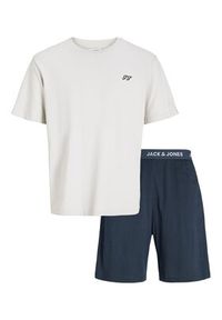 Jack & Jones - Jack&Jones Piżama Omaha 12276880 Granatowy Standard Fit. Kolor: niebieski. Materiał: bawełna #4