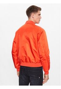 Calvin Klein Kurtka bomber Hero K10K109907 Pomarańczowy Regular Fit. Kolor: pomarańczowy. Materiał: syntetyk