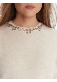 KAOS Sweter RI1NT071 Écru Regular Fit. Materiał: syntetyk #3