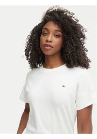 TOMMY HILFIGER - Tommy Hilfiger Sukienka codzienna WW0WW51148 Biały Regular Fit. Okazja: na co dzień. Kolor: biały. Materiał: bawełna. Typ sukienki: proste. Styl: casual #3
