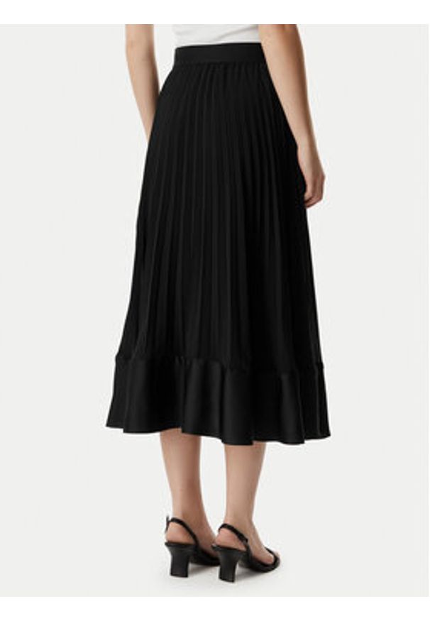 Karl Lagerfeld - KARL LAGERFELD Spódnica plisowana B2W12003 Czarny Regular Fit. Kolor: czarny. Materiał: syntetyk