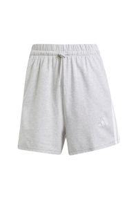 Adidas - Szorty Essentials 3-Stripes Cotton. Kolor: szary, biały, wielokolorowy. Materiał: bawełna. Sport: fitness #2