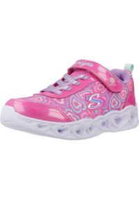 skechers - Kapcie SKECHERS BOOGIE LOVE Rose. Kolor: różowy. Materiał: syntetyk, tkanina. Model: Skechers Sport. Sport: turystyka piesza