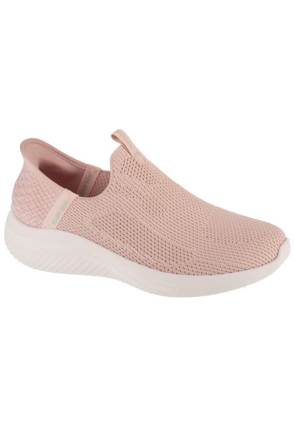 skechers - Buty sportowe Sneakersy damskie, Slip-Ins: Ultra Flex 3.0 - Easy Win. Zapięcie: bez zapięcia. Kolor: różowy. Model: Skechers Sport. Sport: turystyka piesza