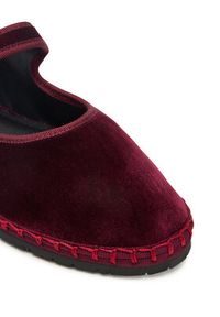 Nokwol Półbuty Mel Bordowy. Kolor: czerwony. Materiał: materiał #5