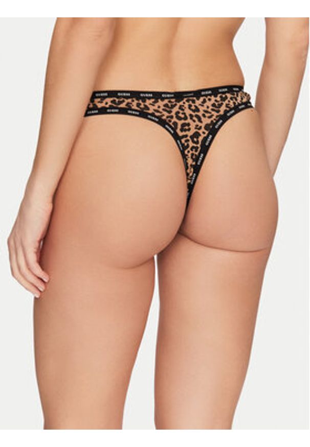Guess Komplet 3 par stringów O5RG22 K6YW1 Kolorowy. Materiał: bawełna. Wzór: kolorowy