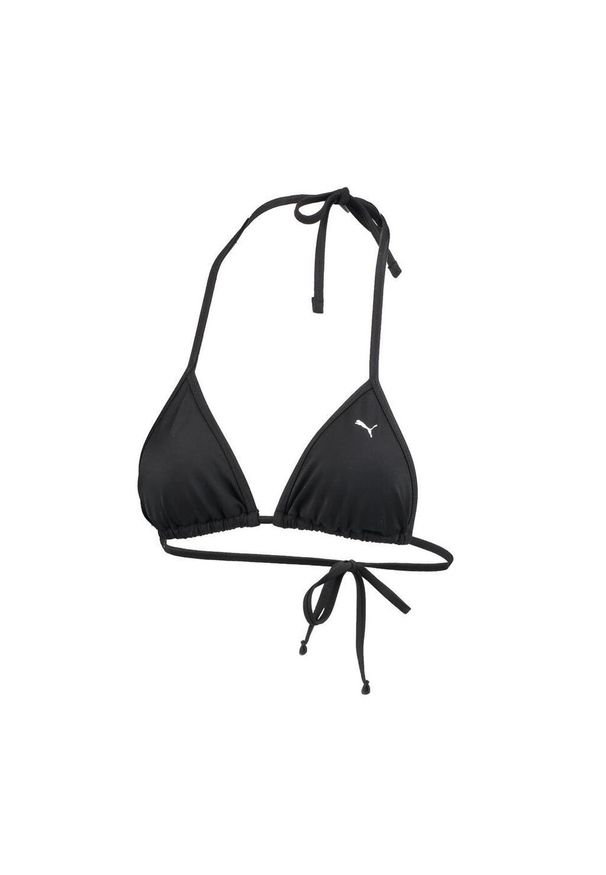 Damska góra od bikini Puma w kształcie trójkąta w kolorze czarnym. Kolor: czarny. Materiał: poliester