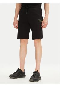 Karl Lagerfeld - KARL LAGERFELD Szorty sportowe 705400 552917 Czarny Regular Fit. Kolor: czarny. Materiał: bawełna. Styl: sportowy