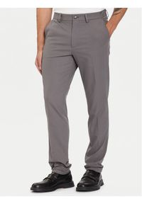 BOSS Chinosy P-Kaiton1 50543945 Szary Slim Fit. Kolor: szary. Materiał: syntetyk