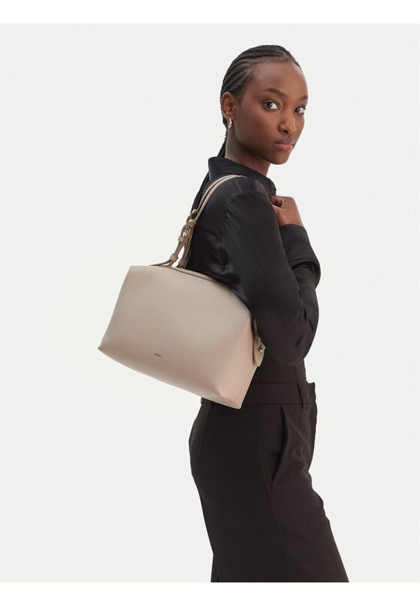 Furla Torebka Double M WB01905 BX3036 KH 4488S Beżowy. Kolor: beżowy. Materiał: skórzane