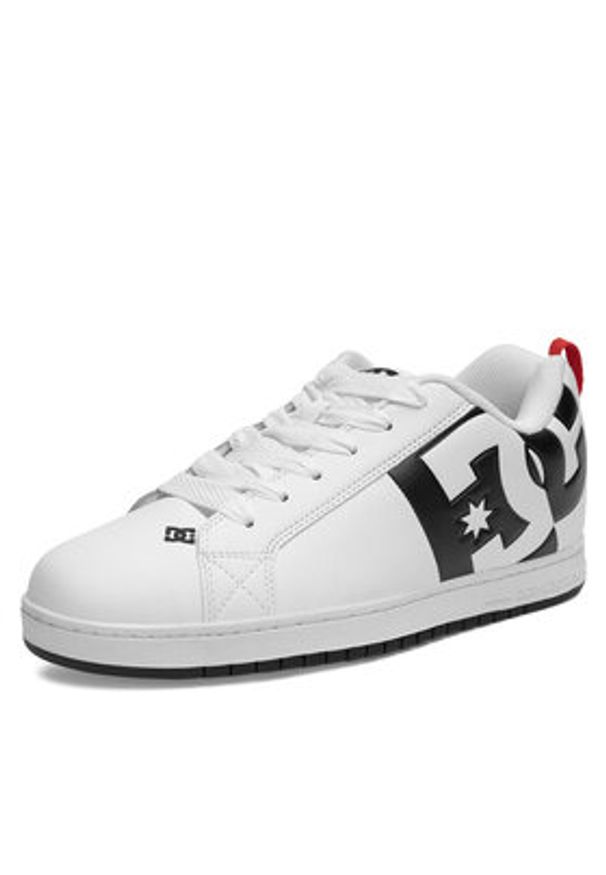 DC Sneakersy COURT GRAFFIK SQ ADYS100442-WLK Biały. Kolor: biały. Materiał: skóra