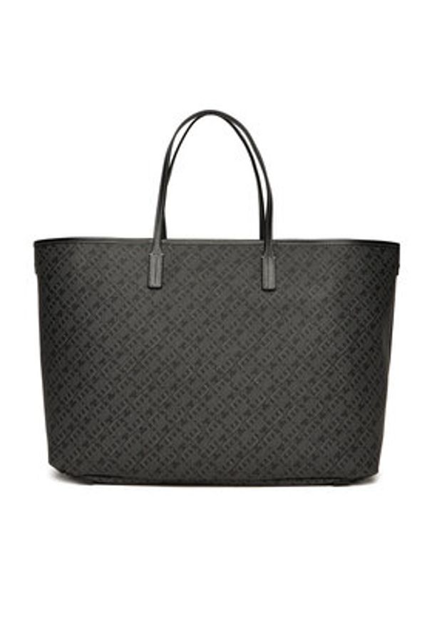 TOMMY HILFIGER - Tommy Hilfiger Torebka Th Monoplay Le Maxi Tote AW0AW17697 Czarny. Kolor: czarny. Materiał: skórzane