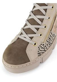 Rieker Trzewiki N5931-62 Beżowy. Kolor: beżowy. Materiał: materiał #5