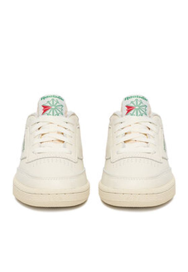 Reebok Sneakersy EO-CLUB C 85 VINTAGE 100007797 Écru. Materiał: skóra. Model: Reebok Club