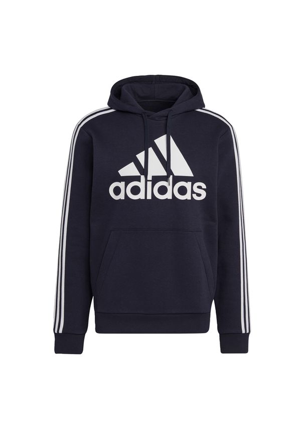 Adidas - Bluza męska adidas Essentials Hoodie. Kolor: biały, wielokolorowy, niebieski. Materiał: polar