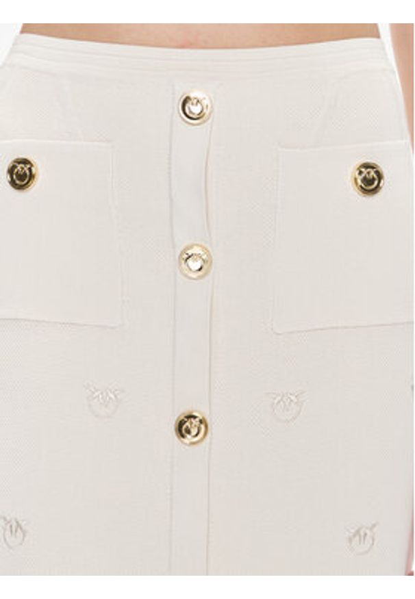 Pinko Spódnica midi Donkey 101884 A16F Beżowy Slim Fit. Kolor: beżowy. Materiał: wiskoza