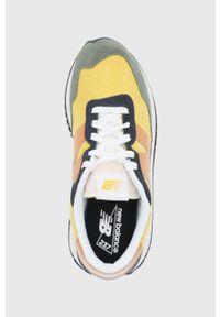 New Balance Buty MS237LU1 kolor żółty. Nosek buta: okrągły. Zapięcie: sznurówki. Kolor: żółty. Materiał: guma
