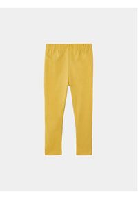 Mayoral Legginsy 748 Żółty Slim Fit. Kolor: żółty. Materiał: bawełna #3