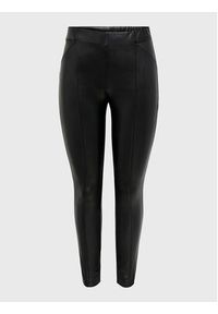 only - ONLY Legginsy Jessie 15231825 Czarny Slim Fit. Kolor: czarny. Materiał: skóra