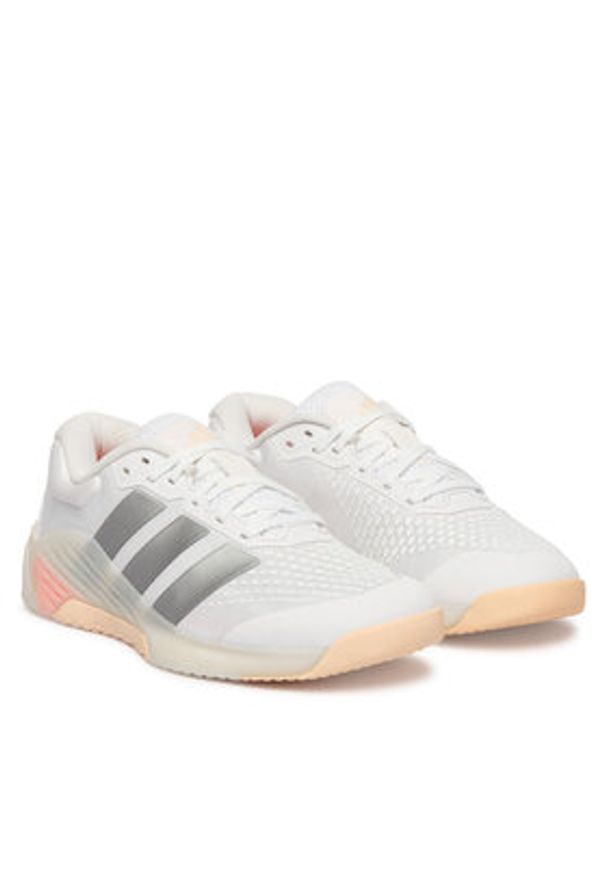 Adidas - adidas Buty na siłownię Dropset 4 Training JR4666 Biały. Kolor: biały. Materiał: materiał. Sport: fitness