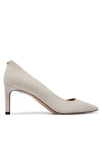 BOSS Szpilki Janet Pump 70-S N 50498810 Beżowy. Kolor: beżowy. Materiał: zamsz, skóra. Obcas: na szpilce