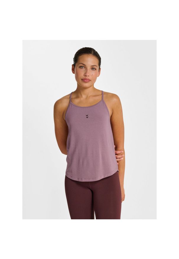 Damski tank top Hummel Yoga Soft. Kolor: fioletowy. Sport: fitness, joga i pilates