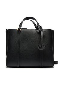 Pinko Torebka Carrie Shopper Classic PE 24 PLTT 102833 A1LF Czarny. Kolor: czarny. Materiał: skórzane