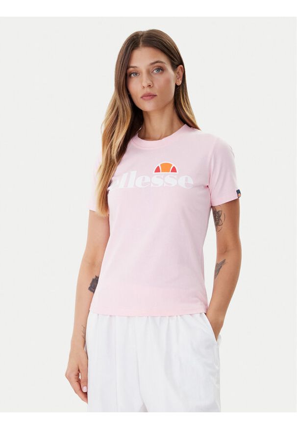 Ellesse T-Shirt Albany SGS03237 Różowy Regular Fit. Kolor: różowy. Materiał: bawełna