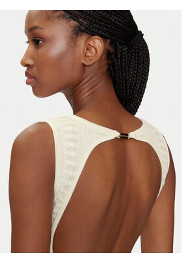 Marciano Guess Sukienka dzianinowa 5GGK44 5869Z Écru Regular Fit. Materiał: wiskoza, syntetyk