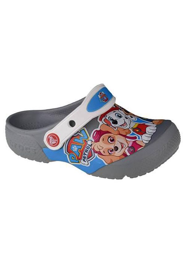 Buty do chodzenia dla dzieci Crocs Fun Lab Paw Patrol Clog. Kolor: szary. Materiał: materiał, syntetyk. Styl: wakacyjny