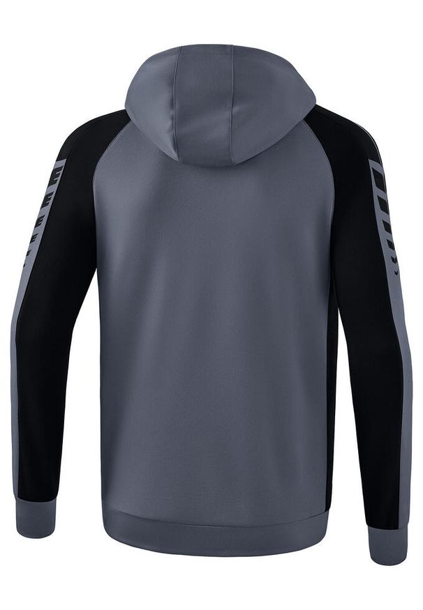 ERIMA - Kurtka z kapturem dla dzieci do treningu Erima Six Wings. Typ kołnierza: kaptur. Kolor: wielokolorowy, szary, czarny. Sport: fitness