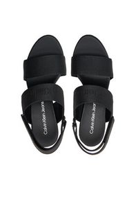 Calvin Klein Jeans Sandały Wedge Sandal Webbing In Mr YW0YW01360 Czarny. Kolor: czarny #3