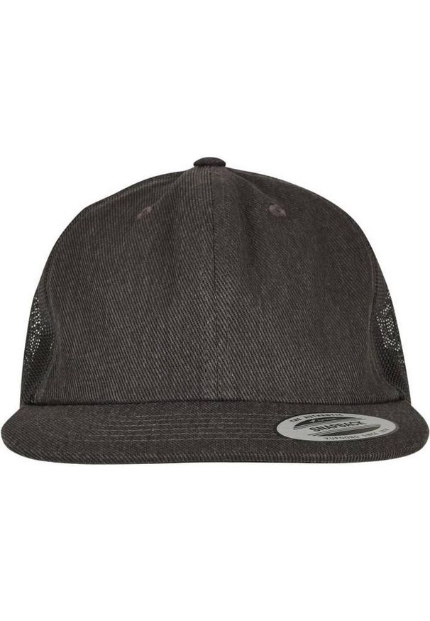 FLEXFIT - Denim Trucker Cap. Kolor: brązowy, zielony, wielokolorowy. Materiał: denim