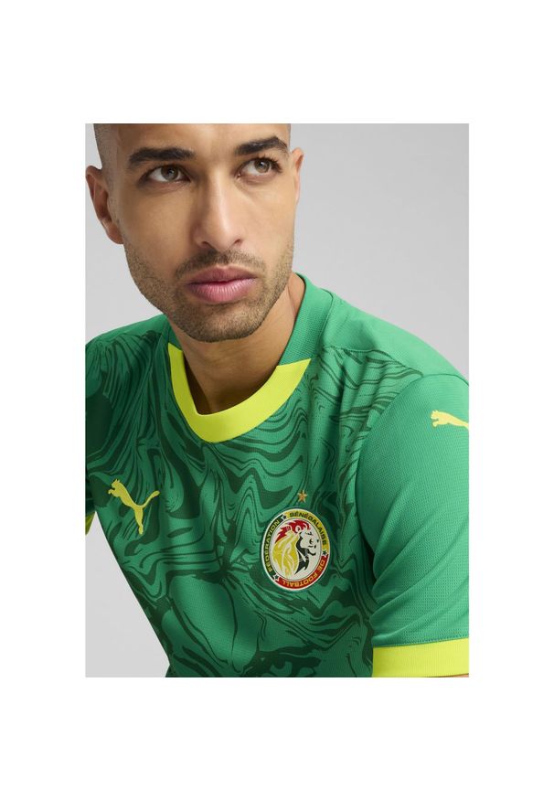 Puma - Męska koszulka wyjazdowa Senegal 2025 PUMA Sport Green Electric Lime. Kolor: zielony. Wzór: aplikacja