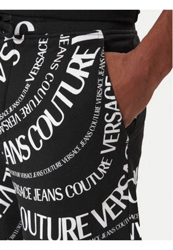 Versace Jeans Couture Szorty sportowe 80GAD3B0 FS221 Czarny Regular Fit. Kolor: czarny. Materiał: bawełna. Styl: sportowy
