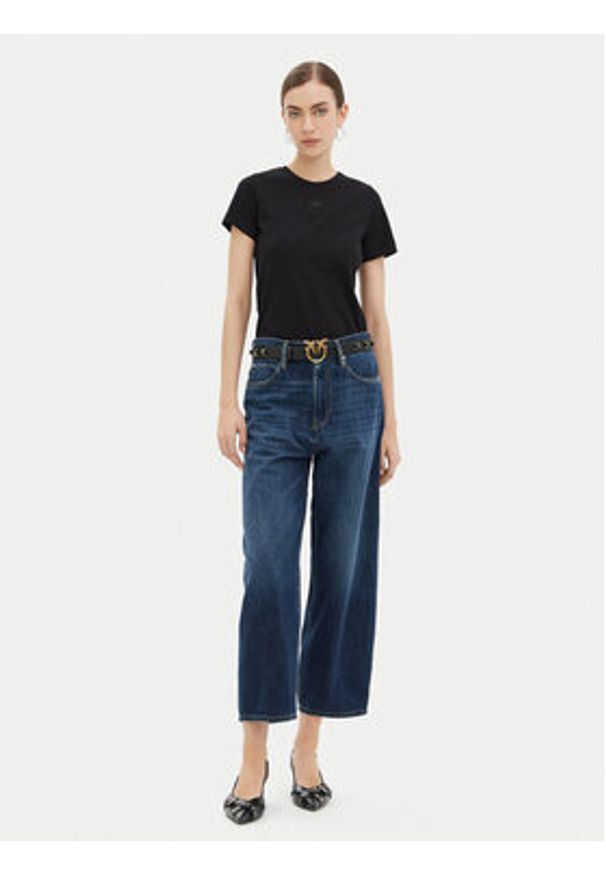 Pinko - PINKO Jeansy 103857 A2DS Granatowy Regular Fit. Kolor: niebieski