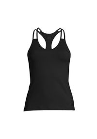 CASALL - Tank top treningowy damski Casall V-Neck Racerback. Kolor: czarny. Sport: joga i pilates