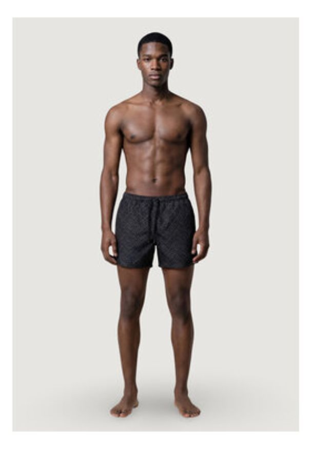 Armani Exchange Szorty kąpielowe XM000832 AF24685 FC308 Czarny Regular Fit. Kolor: czarny. Materiał: syntetyk