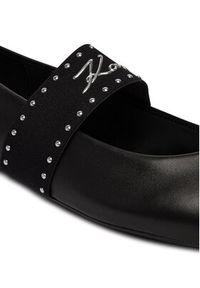 Karl Lagerfeld - KARL LAGERFELD Baleriny Karo KL40126A Czarny. Kolor: czarny. Materiał: skóra #6
